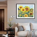 Sunflower Field Diamond Painting Kit – Full Drill Impressionist Floral Art JX62