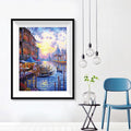 Venice Canal at Dusk Diamond Painting Kit – Full Drill Romantic Cityscape Art JX58