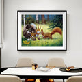 Forest Squirrels Diamond Painting Kit – Full Drill Cute Wildlife Nature Art JX60