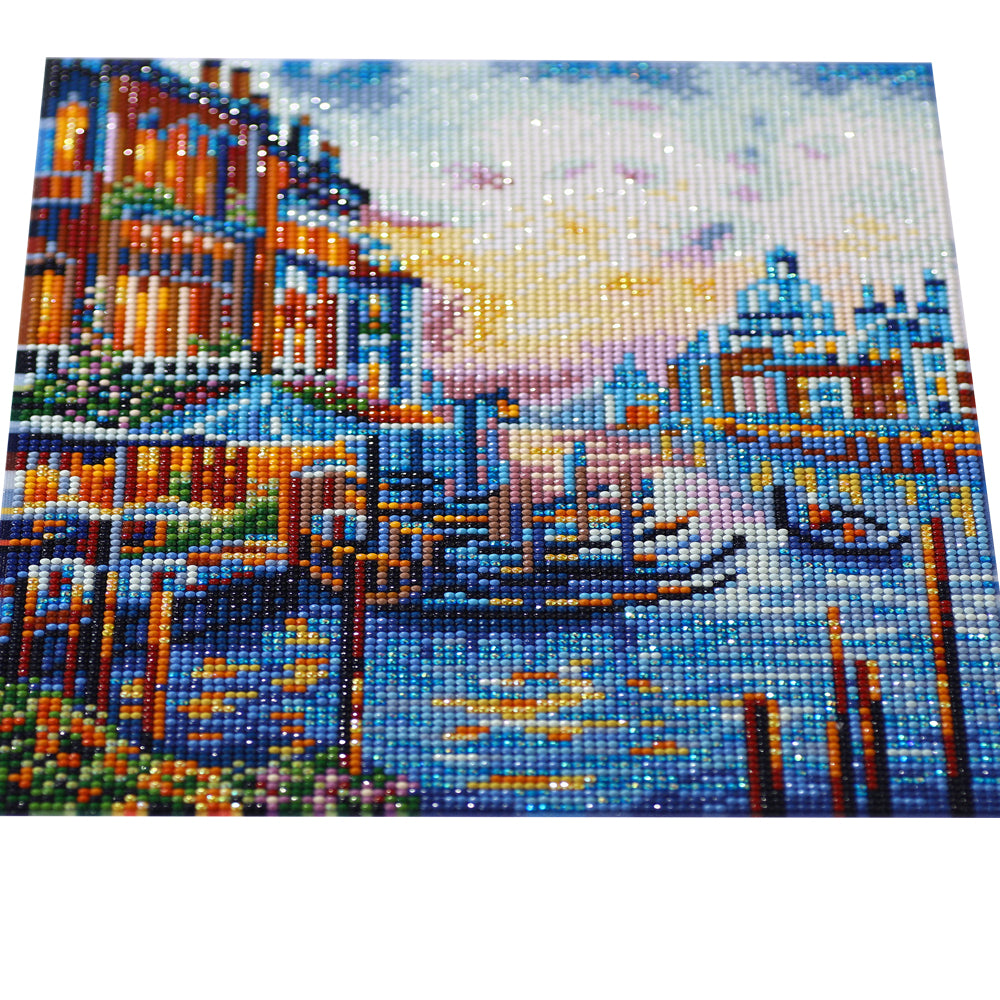 Venice Canal at Dusk Diamond Painting Kit – Full Drill Romantic Cityscape Art JX58