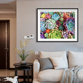 Colorful Succulents Diamond Painting Kit – Full Drill Vibrant Botanical Art G28960