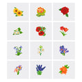 Mini Diamond Painting Kits - Full Drill Flowers 12pcs
