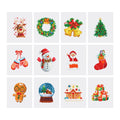 Mini Diamond Painting Kit - Full Drill Christmas Decorations 12pcs