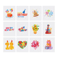 Mini Diamond Painting Kit - Full Drill Birthday Theme 12pcs