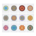Mini Diamond Painting Kit - Full Drill Mandala 12pcs
