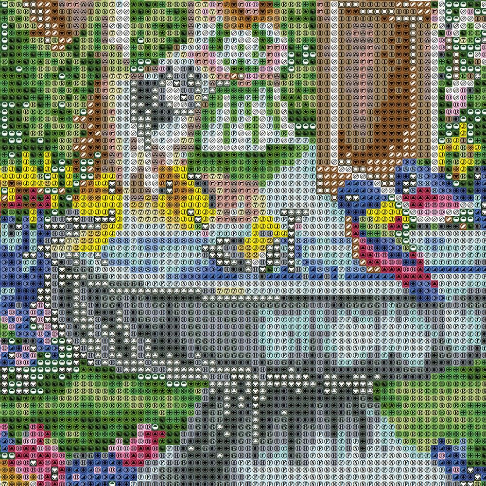 Enchanted Garden Diamond Painting Kit – Fountain Scene with Colorful Birds, Woodland Animals, Girl & Butterflies JX43