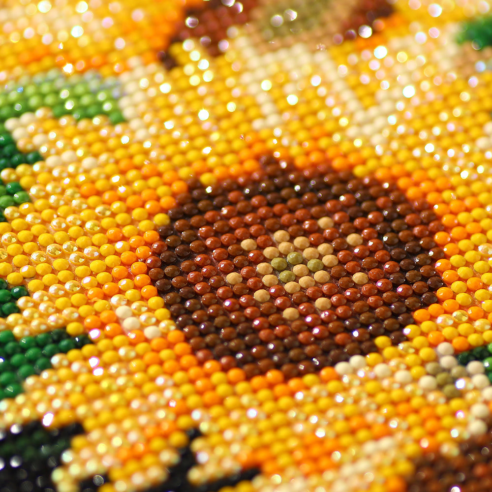 Sunflower Basket Still Life Diamond Painting Kit – Full Drill Classic Floral Art JX72