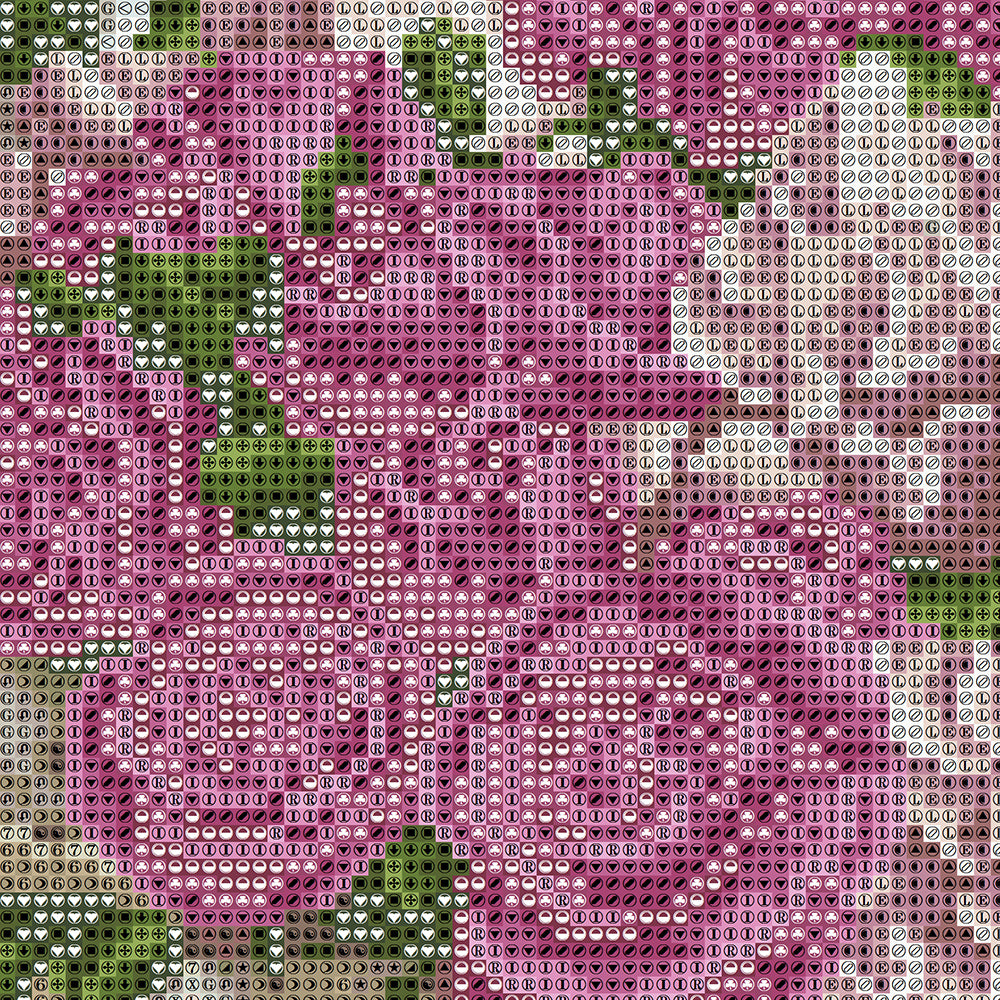 Magenta Roses in Crystal Vase Diamond Painting Kit – Full Drill Vibrant Floral Art JX42