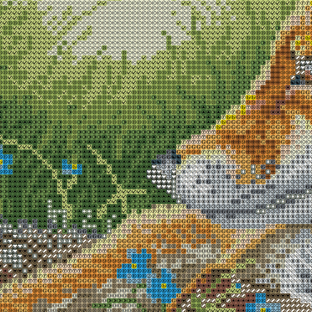 Red Fox in Wildflower Meadow Diamond Painting Kit – Resting Fox Among Blue Forget-Me-Nots, Yellow Blooms & Pink Thistles JX162