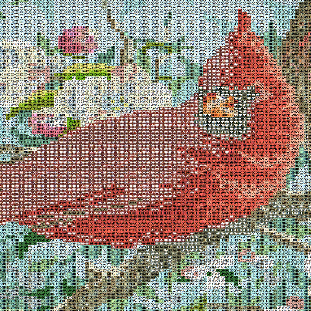 Cardinal Pair in Apple Blossom Diamond Painting Kit – Red & Female Cardinal on Branch with White Spring Flowers JX155