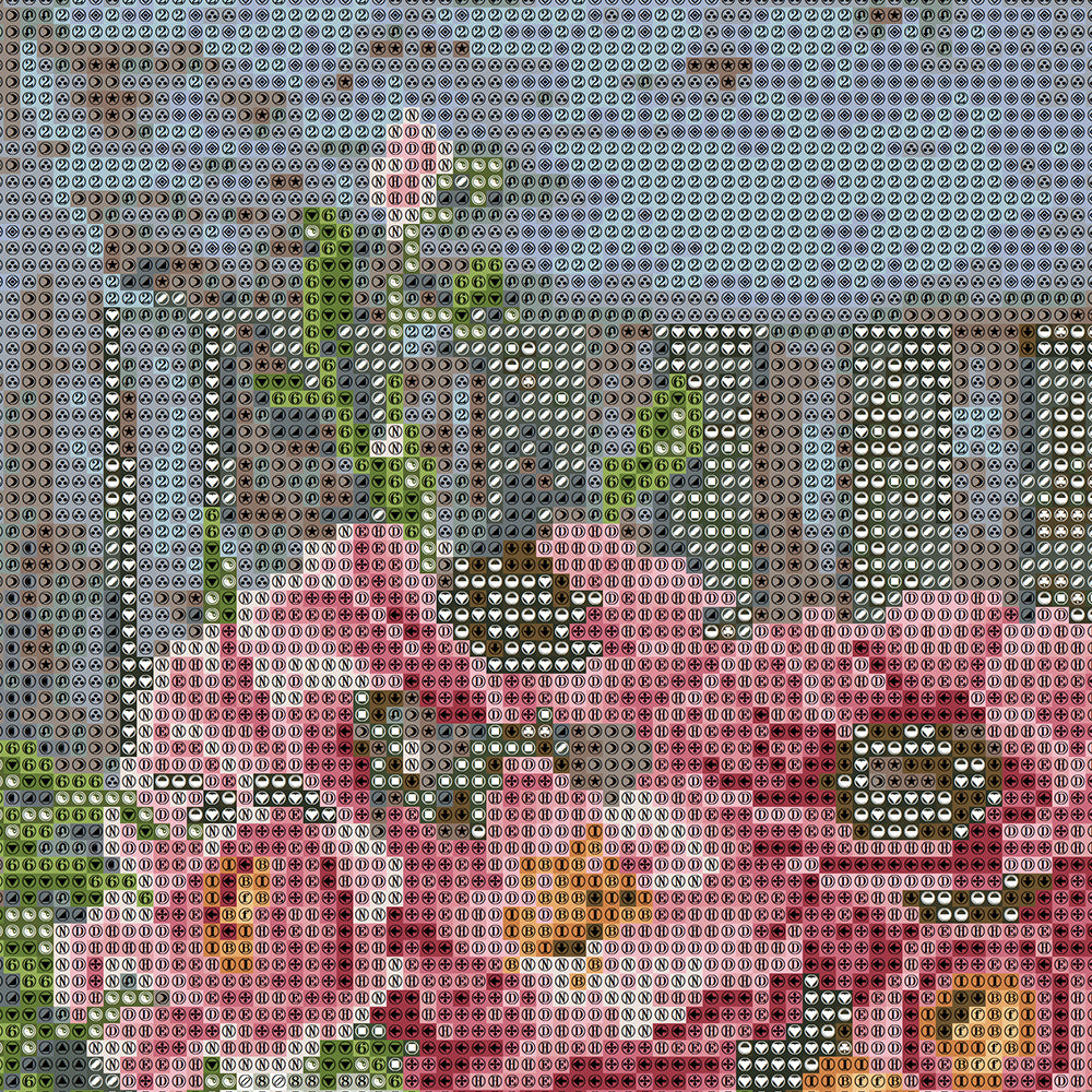 Garden Peonies & Ranunculus in Rustic Tin Bucket Diamond Painting Kit – Full Drill Cottage Floral Art JX37